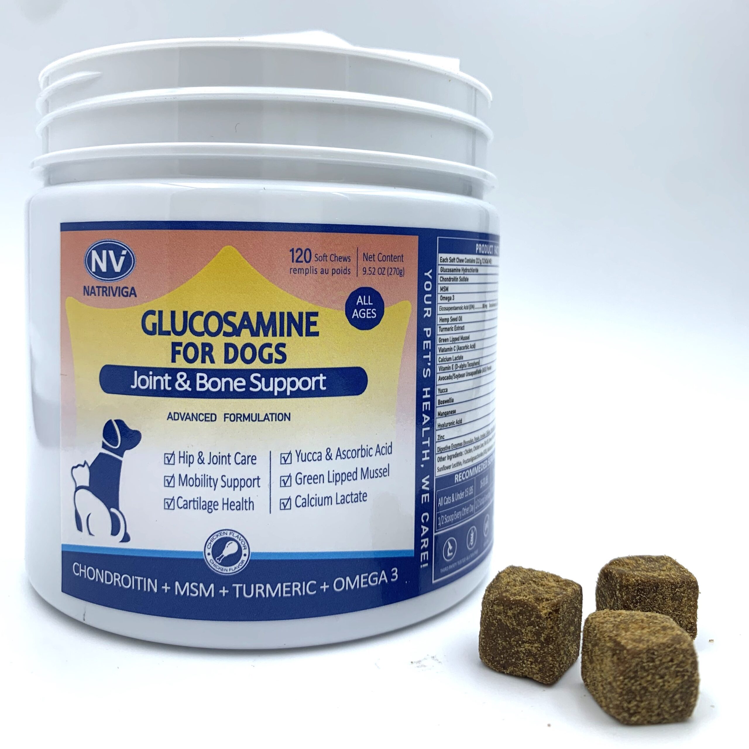 Front image of Natriviga's Glucosamin for Dogs & Cats