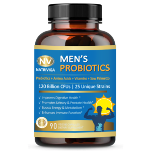 Men's probiotics for gut, urinary tract, prostate health support