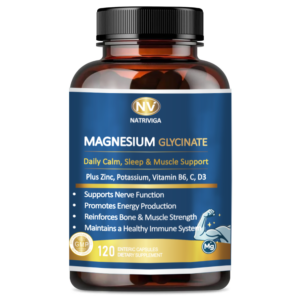 Natriviga Magnesium Glycinate with Zinc and Vitamin C supplement