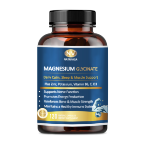 Natriviga Magnesium Glycinate with Zinc and Vitamin C supplement