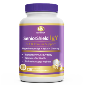 SeniorShield IgY + Mushroom & Ginseng for Immunity & Vitality
