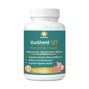 Gutshield IgY - Daily Intestinal Support with Hyperimmune IgY, Eggshell Membrane & Berberine HCl