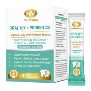 Oral IgY + Probiotics for teeth & Gums Health